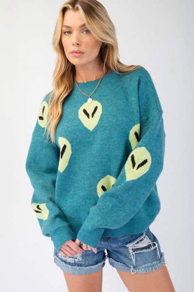 Alien Sweater Teal