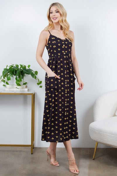 Bee Faux Button Down Dress