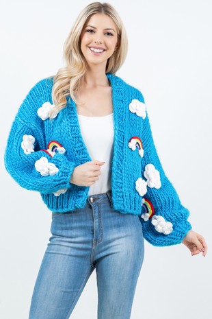 Rainbow Dreams Knit Cardigan