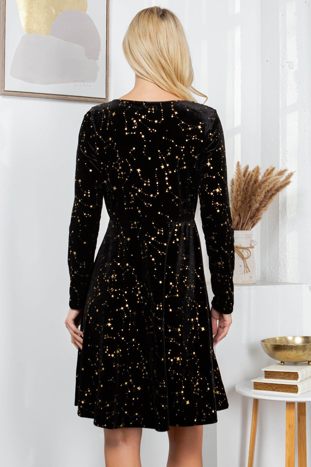 Star Velvet Dress