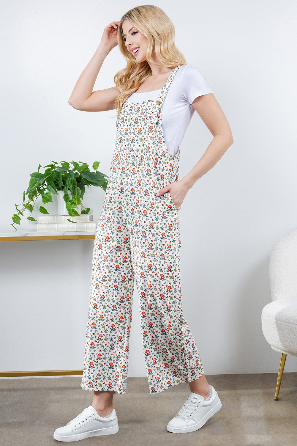 Charming Mushroom Overalls