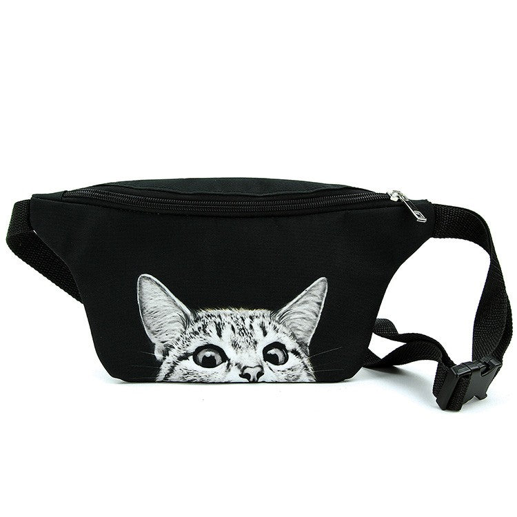 Peeking Cat Fanny Pack