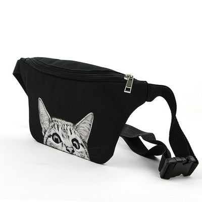 Peeking Cat Fanny Pack