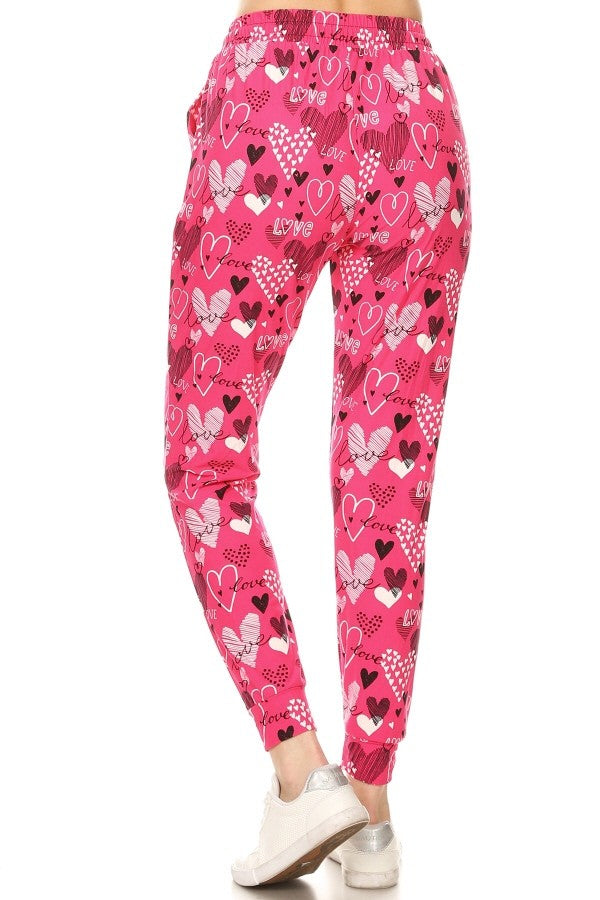 Heart Joggers Pink