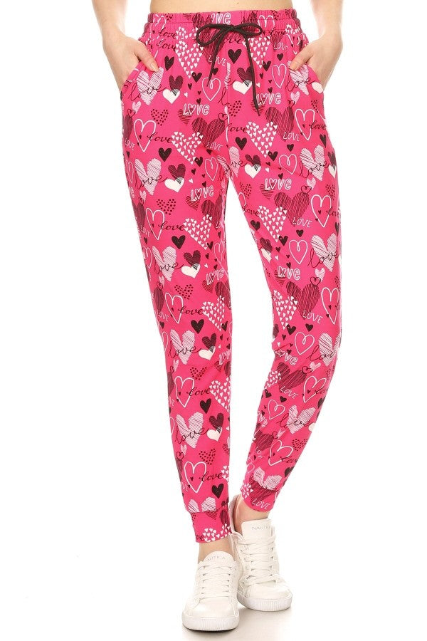 Heart Joggers Pink