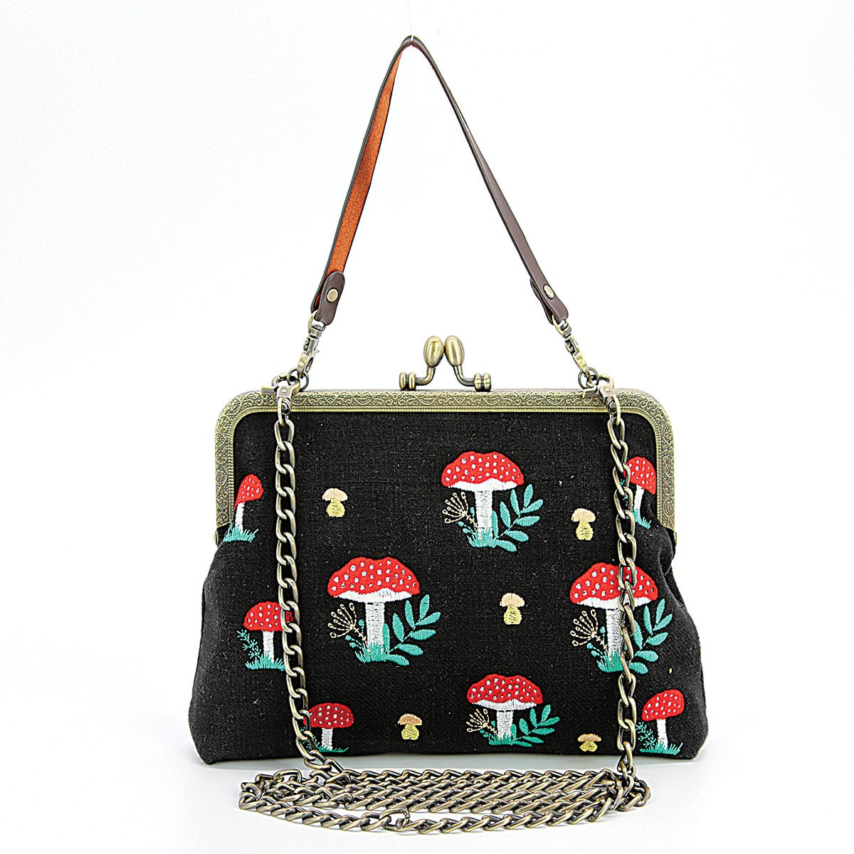 Mushroom Kisslock Bag