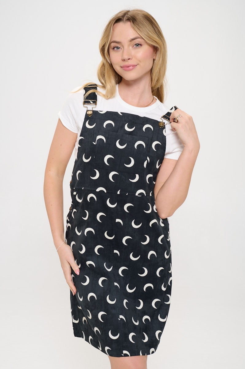 Moon Corduroy Overall Dress