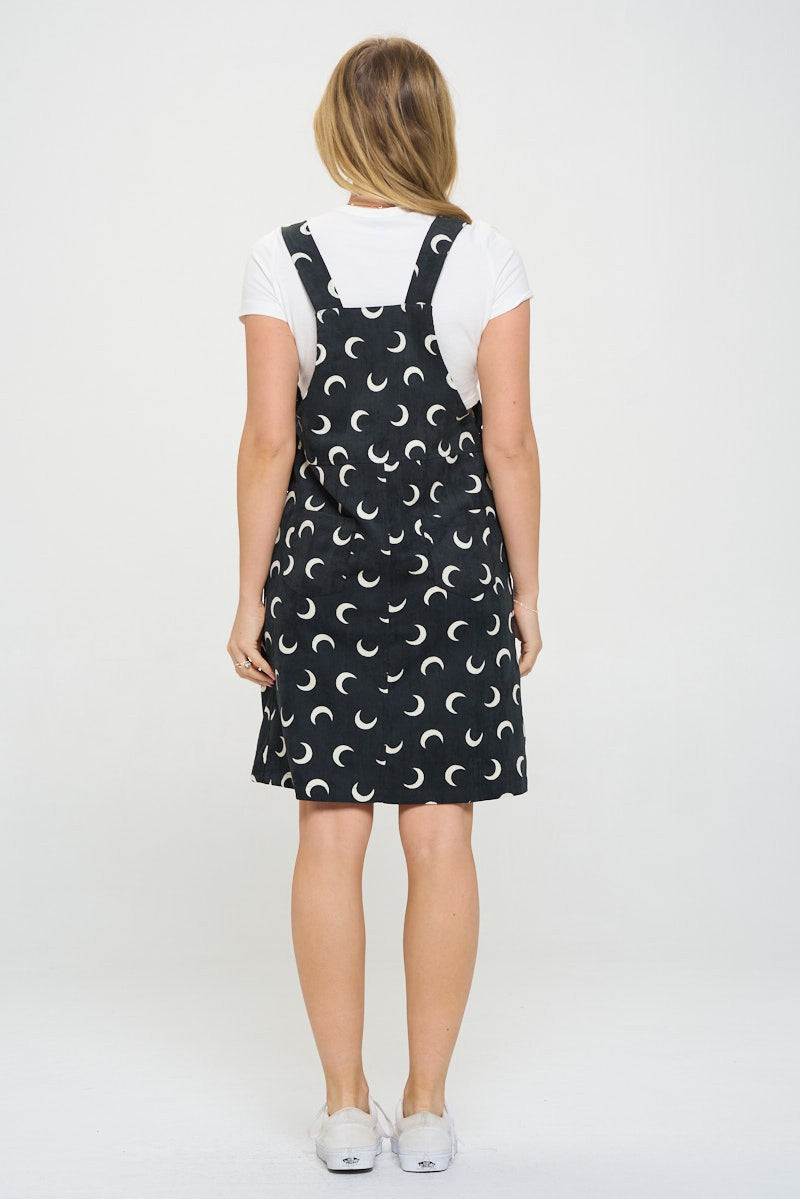 Moon Corduroy Overall Dress