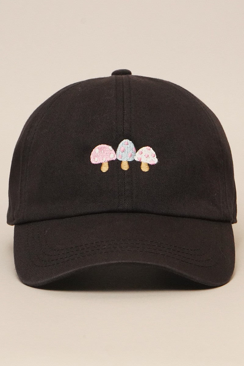 Mushroom Hat Black