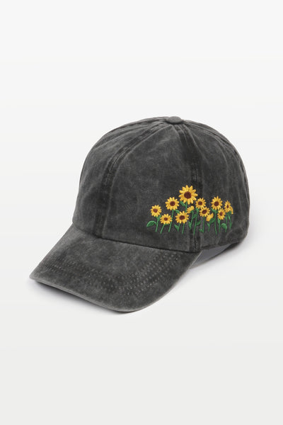 Sunflower Hat Black