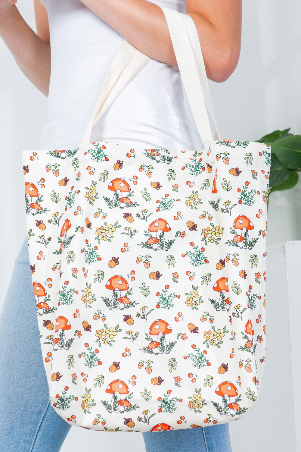 Charming Mushroom Tote Bag