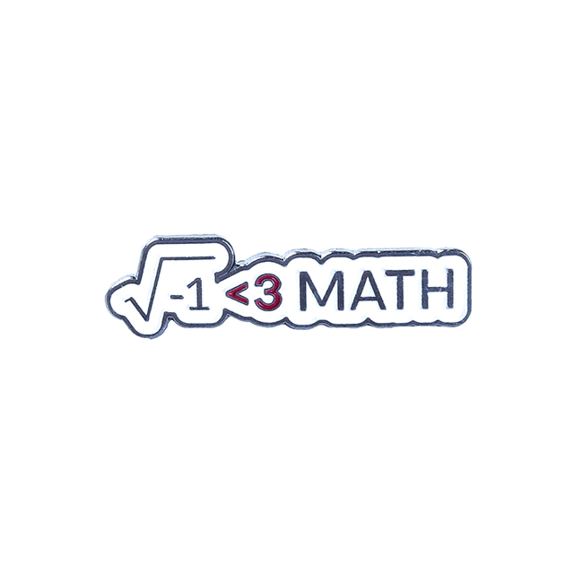 I Heart Math Pin